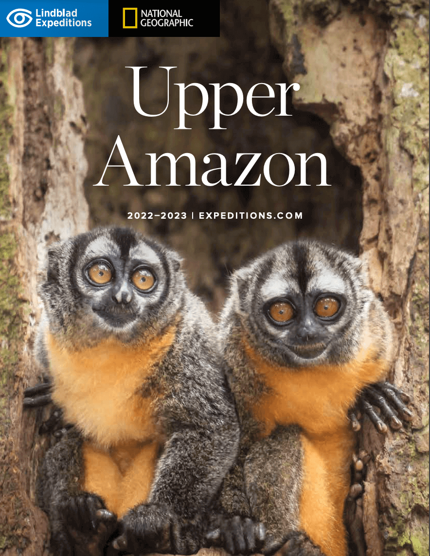 Lindblad Amazon brochure cover