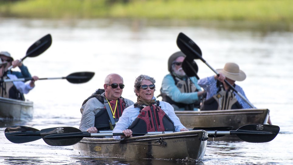 Guests Kayaking on an Amazon tributary