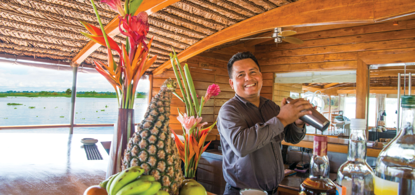 Bartender aboard the Delfin II