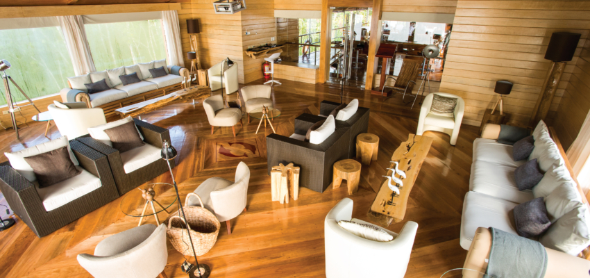 Delfin II. The newly renovated top deck comfortably accommodates the entire expedition community while enjoying the daily recaps.