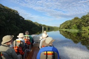 morning skiff journey through the Pacaya River