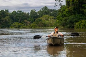 kayaking in the rainforest